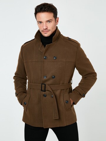 Buratti Winter Coat 'Buratti' in Brown: front