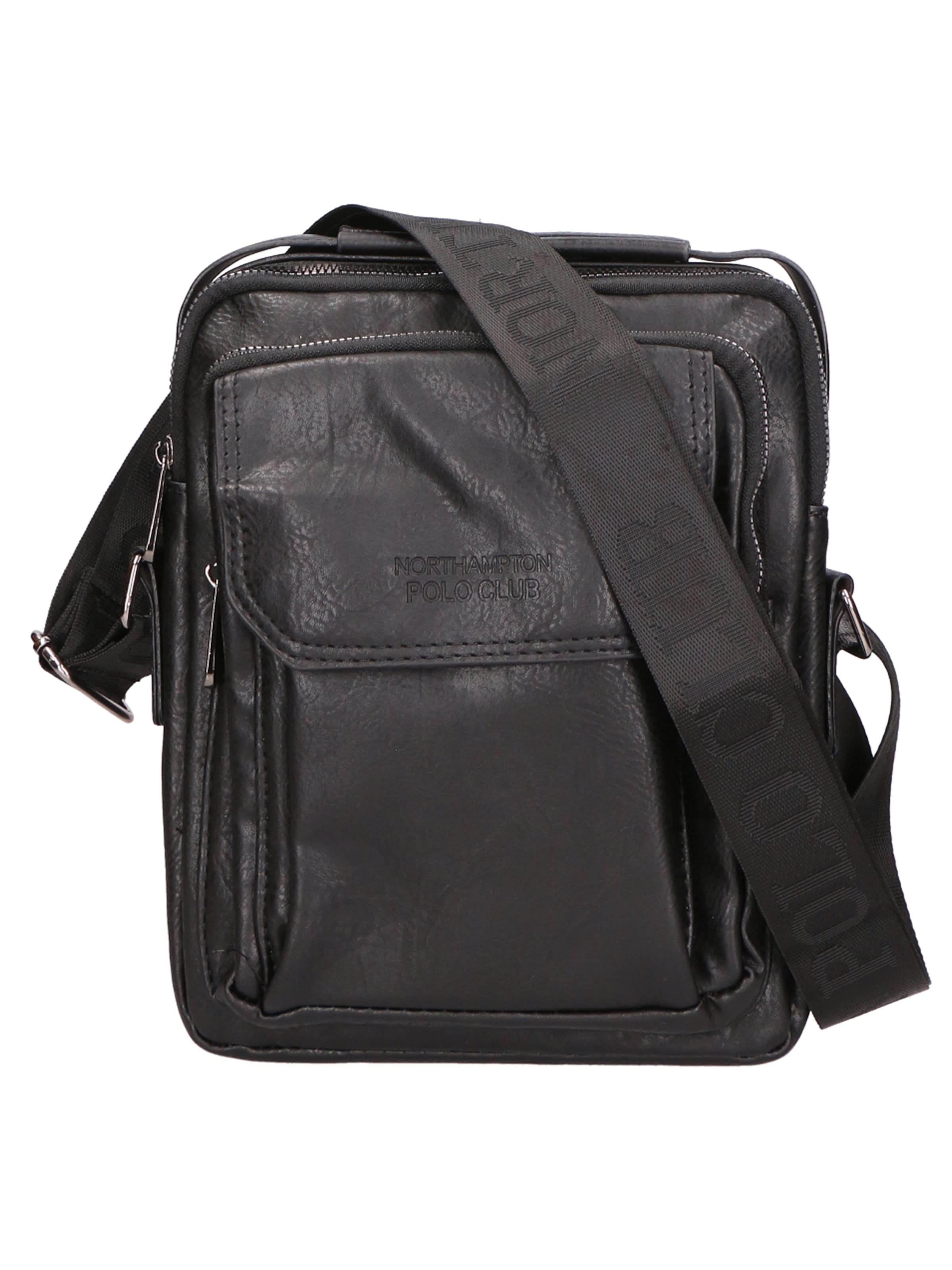 Borsa a tracolla di Northampton Polo Club in nero: frontale