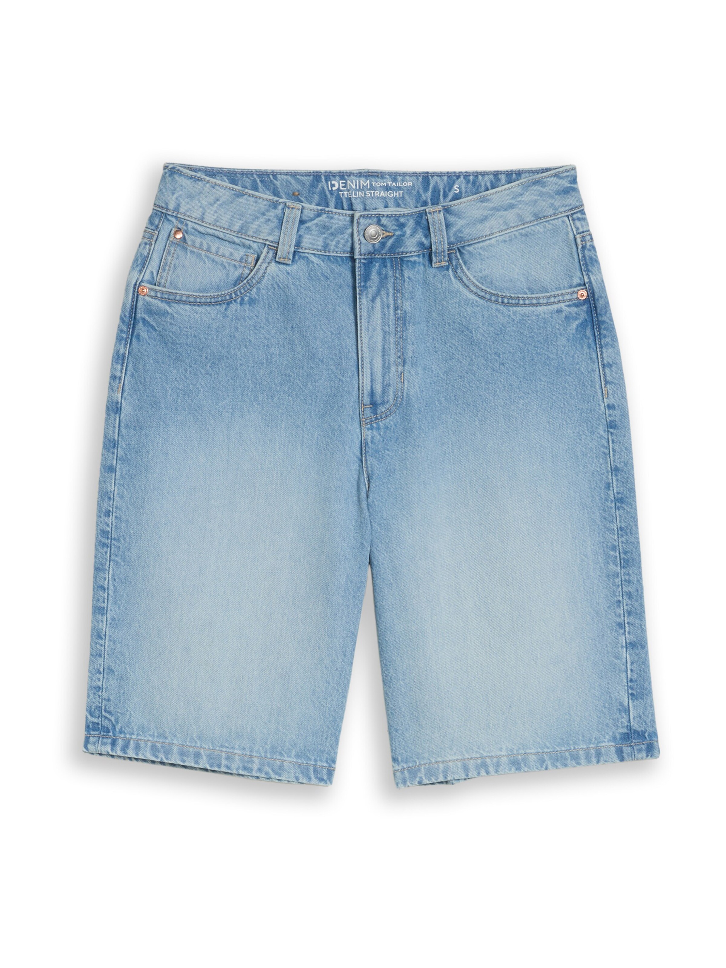 TOM TAILOR DENIM - Loosefit Calças de ganga 'ELIN' em azul: frente