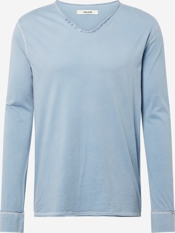 Zadig & Voltaire Shirt in Blauw: voorkant