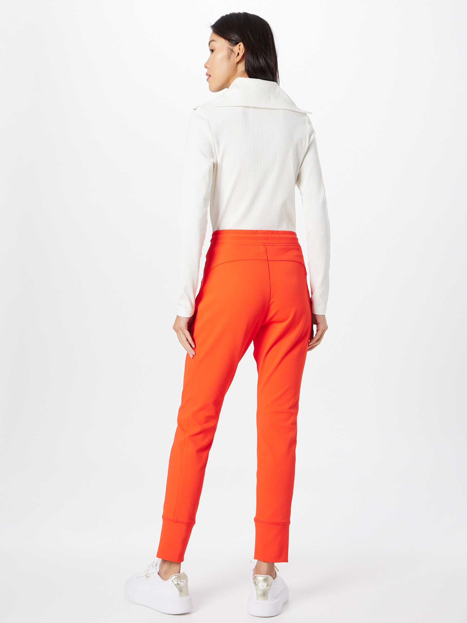WHZoz Kobiety MAC Spodnie FUTURE 2.0 w kolorze Pomarańczowo-Czerwonym 
