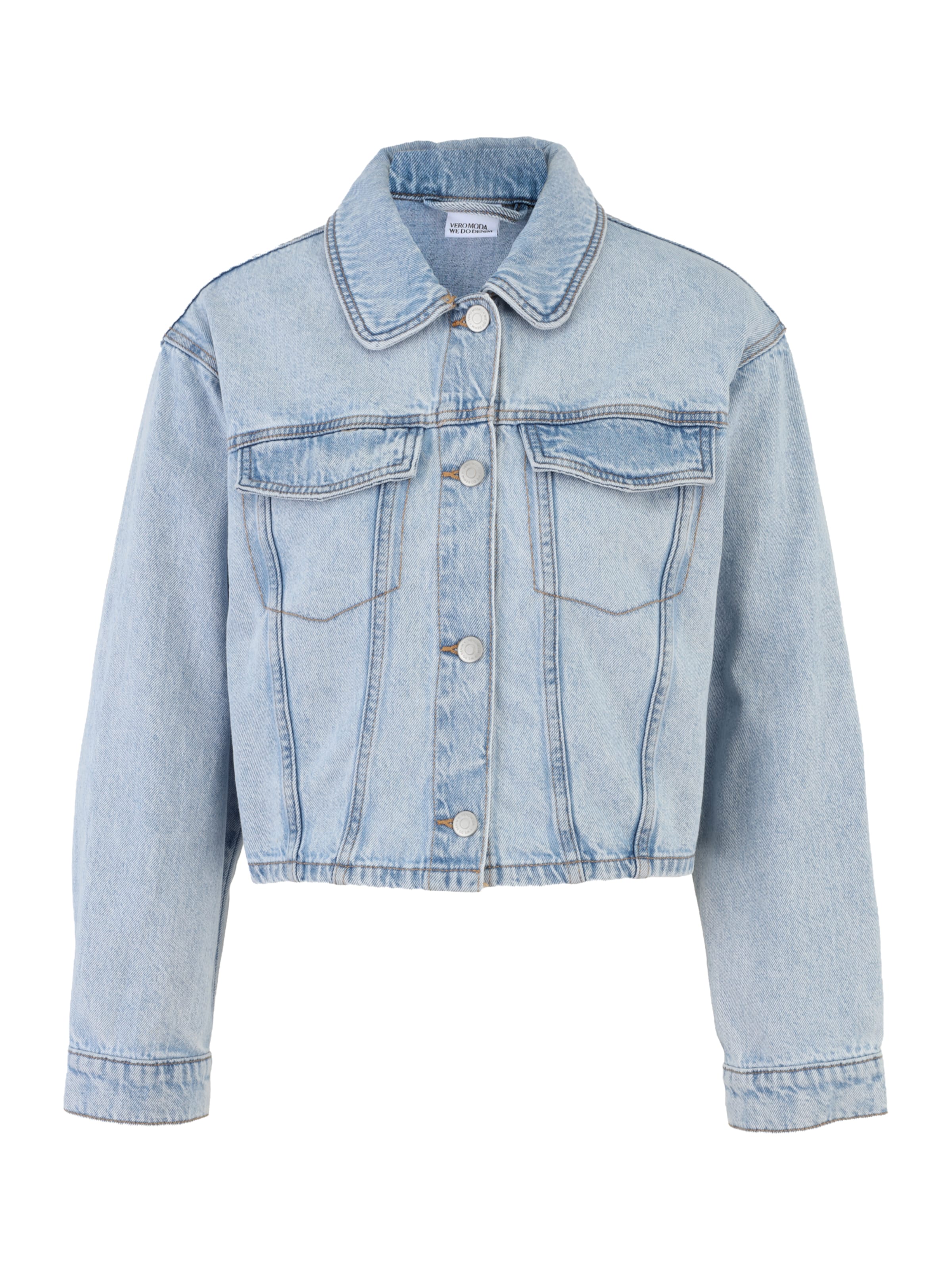 Vero Moda Petite Veste mi-saison 'VMAYA' en bleu denim, Vue avec produit