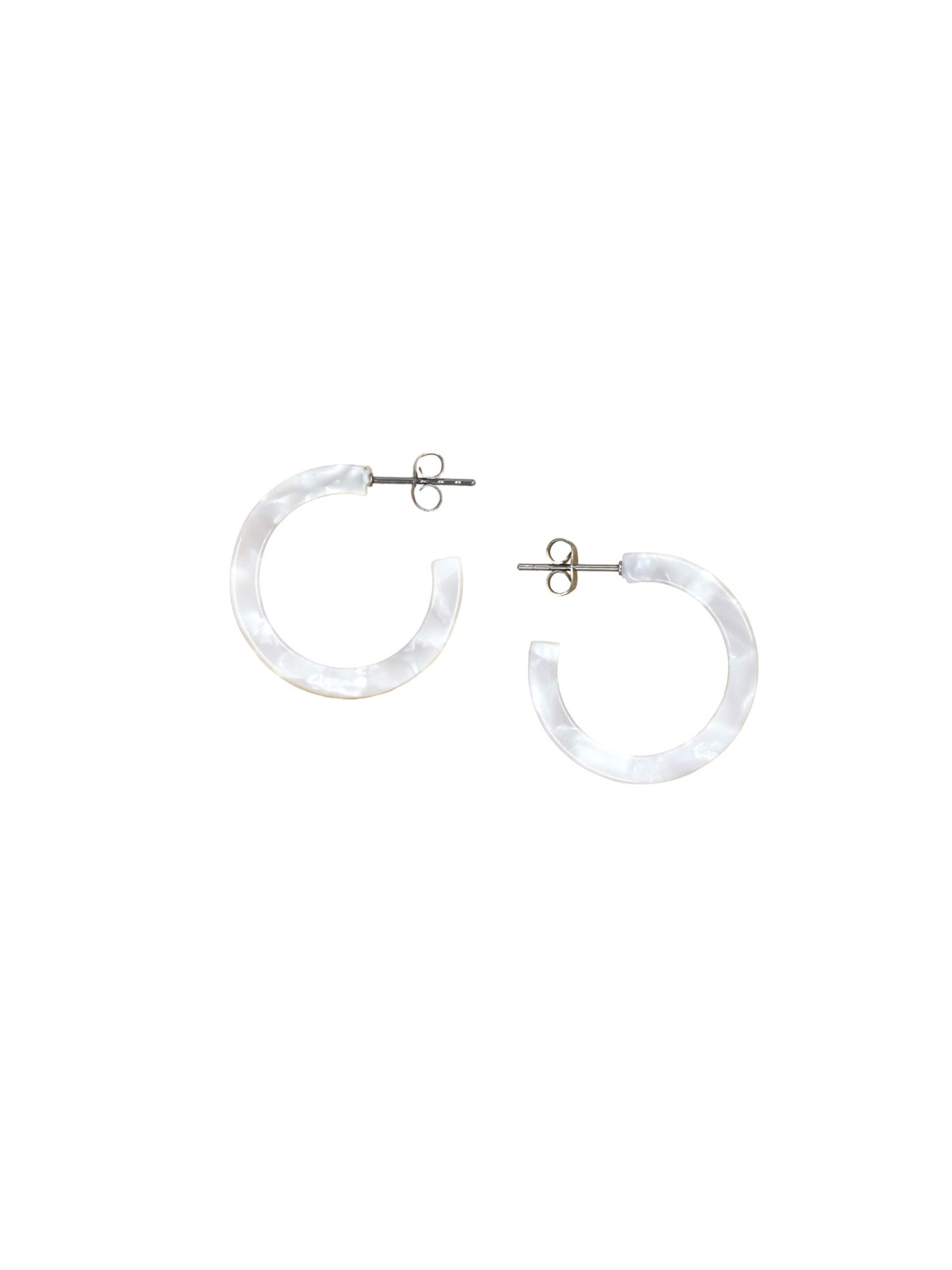 Fräulein Wunder Earrings 'Anni ' in White: front