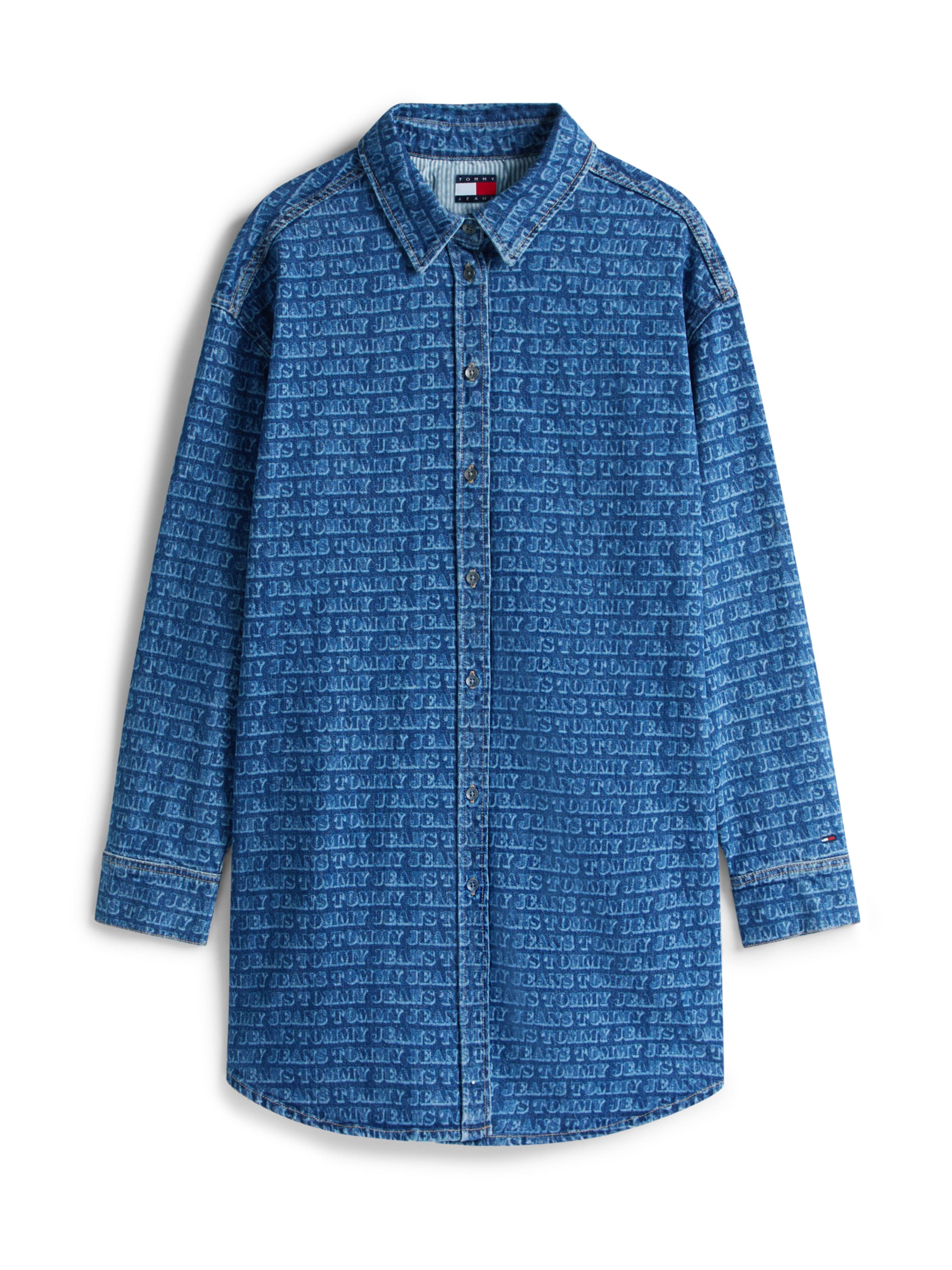 Robe-chemise Tommy Jeans en bleu : devant