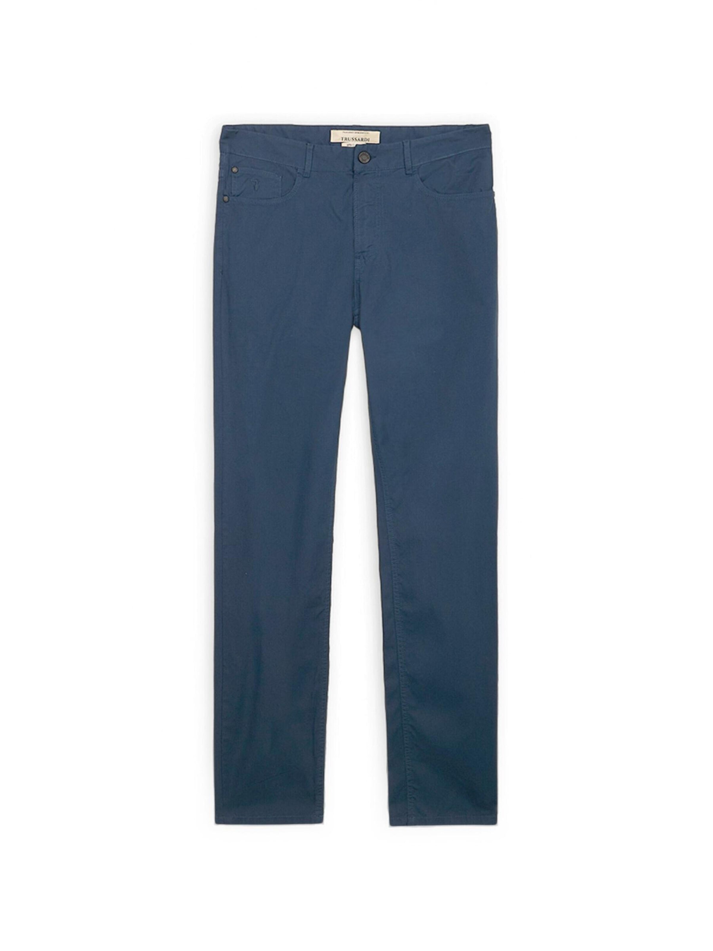 Trussardi - Slimfit Pantalón en azul: frente