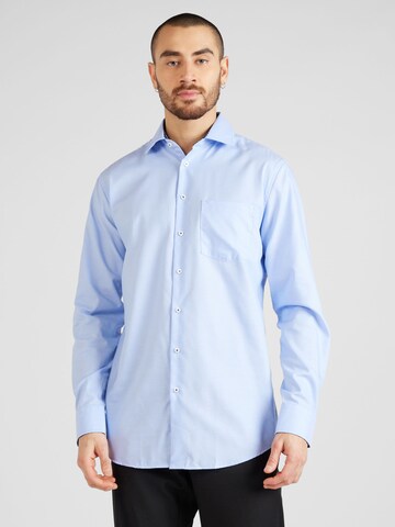 Coupe regular Chemise SEIDENSTICKER en bleu : devant