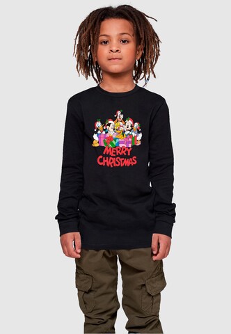 ABSOLUTE CULT Shirt 'Mickey Mouse And Friends - Christmas' in Zwart: voorkant