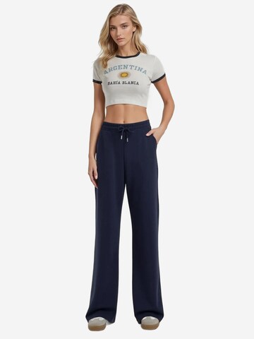 Wide Leg Pantalon Hiccup en bleu
