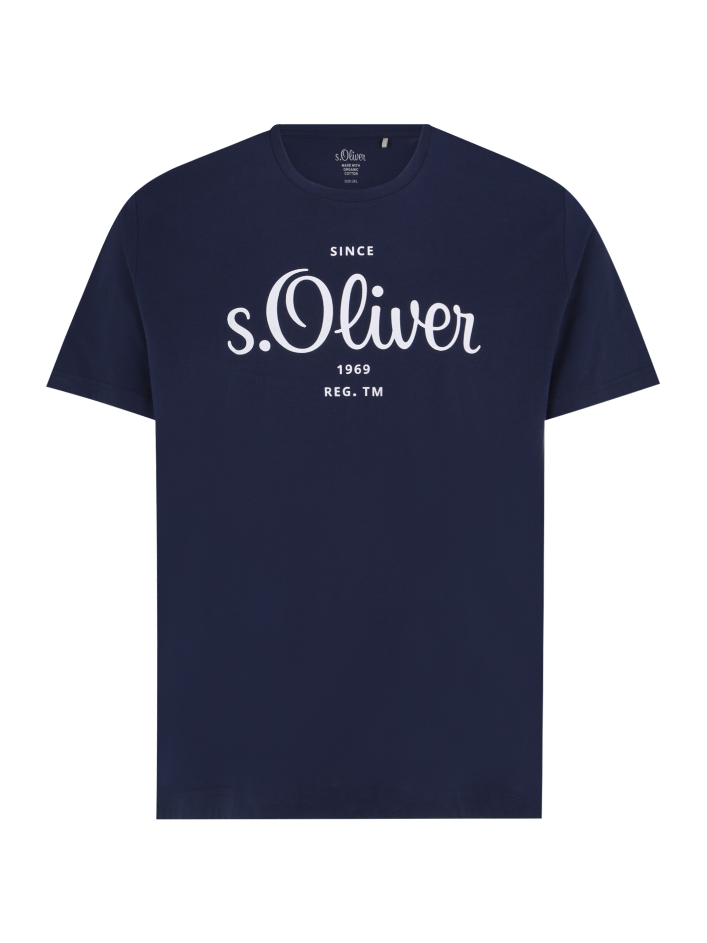 Männer Shirts s.Oliver Men Big Sizes T-Shirt in Dunkelblau - ML90296 Männer Shirts s.Oliver Men Big Sizes T-Shirt in Dunkelblau - ML90296
