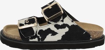 ROHDE Mules 'Tropea' in Black: front