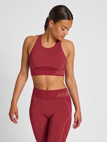 Hummel Bralette Sports Bra 'CHRISTEL' in Red: front