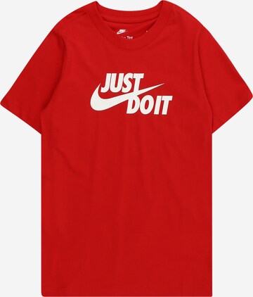 Nike Sportswear Shirt 'JDI SWOOSH 2' in Rood: voorkant