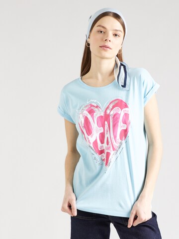 T-shirt Key Largo en bleu : devant