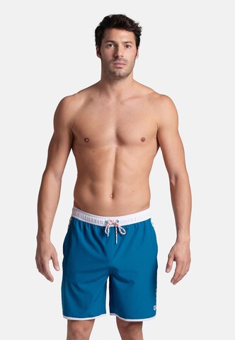 ARENA Swimming shorts 'ICONS TEAM STRIPE' in Blue: front
