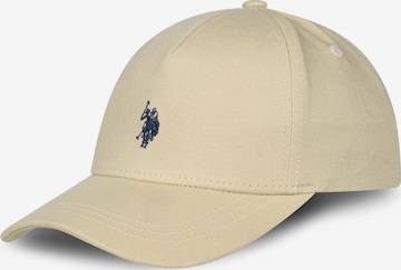 U.S. POLO ASSN. Cap in Beige: front