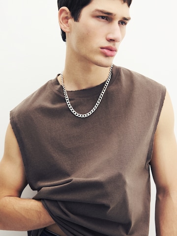 T-Shirt Pull&Bear en marron