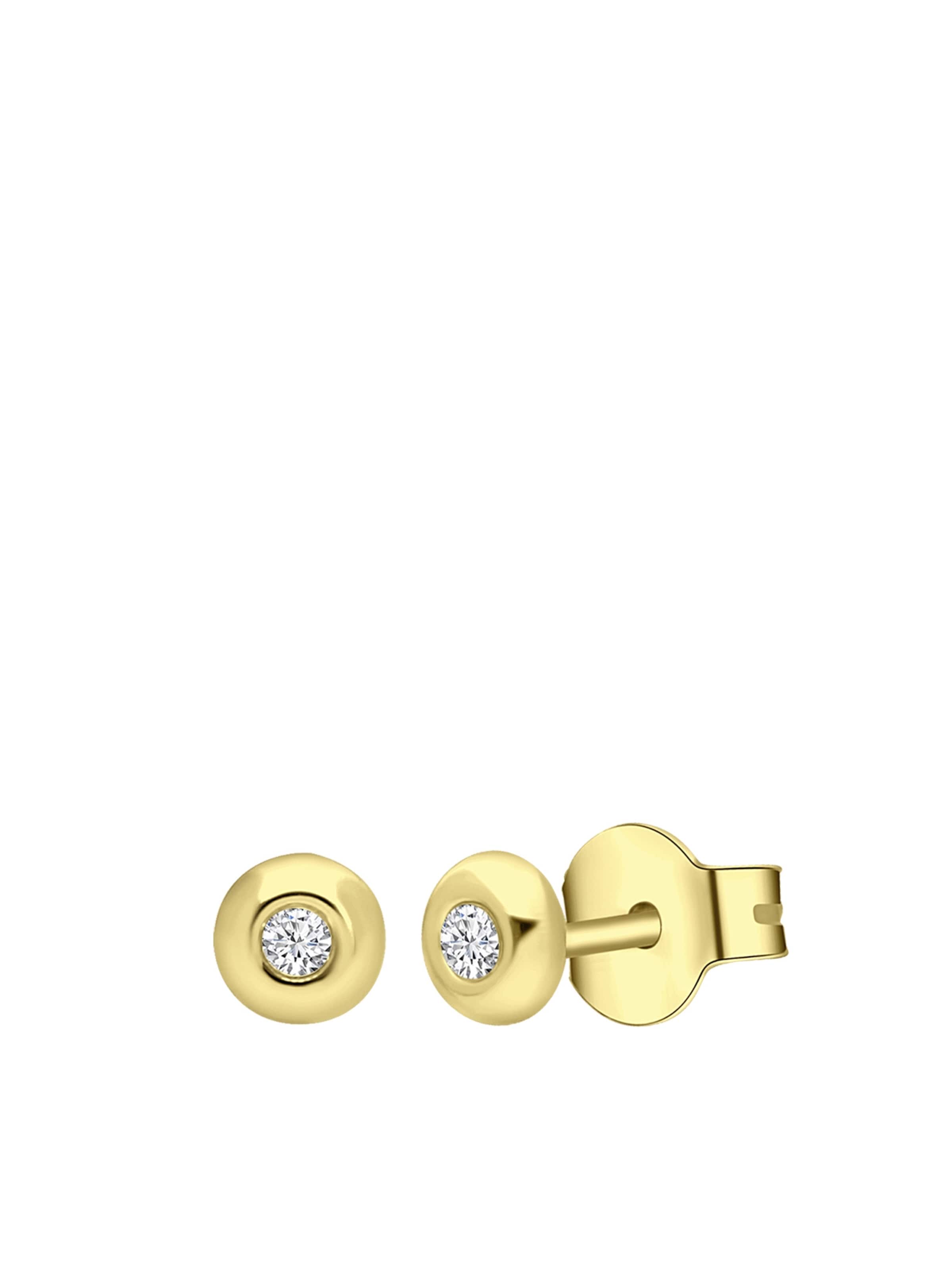 Lucardi Earrings in Gold: front