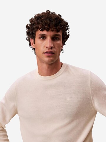 Calvin Klein Trui 'LS MERINO CREW LV04LB305G' in Beige