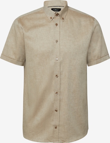 s.Oliver Regular Fit Hemd in Braun: Vorderseite
