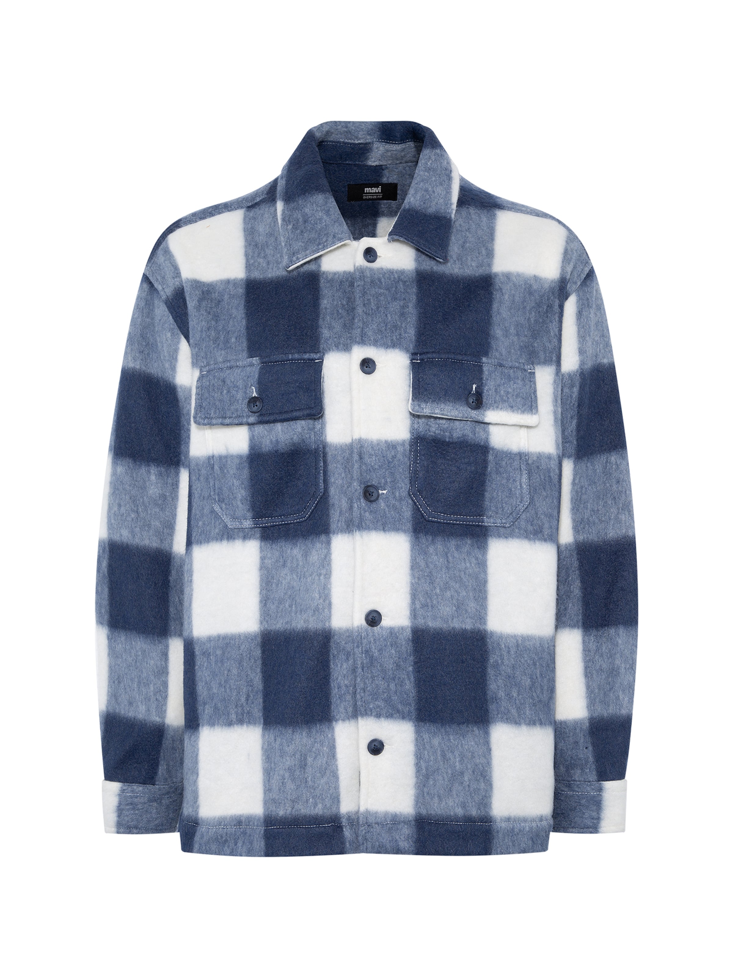 Mavi Comfort Fit Hemd in Blau: Vorderseite