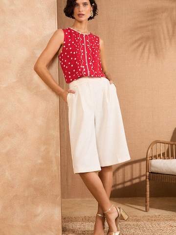 love & roses Blouse in Rood