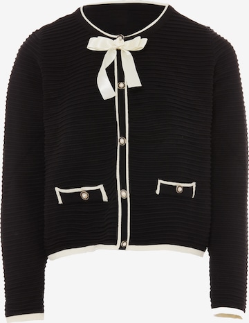 NAEMI Strickjacke in Schwarz: Vorderseite