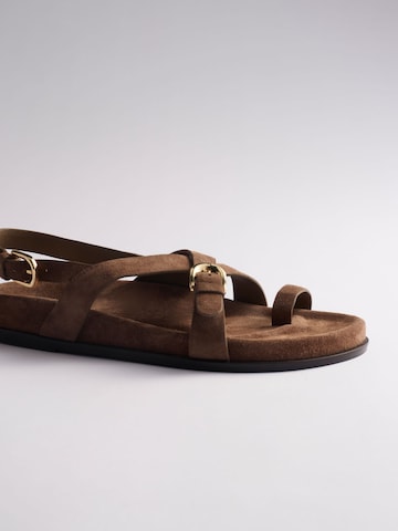 The Set Sandalen met riem in Bruin