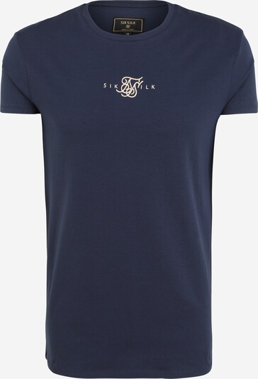 SikSilk Тениска 'Allure' в нейви синьо / бяло, Преглед на продукта