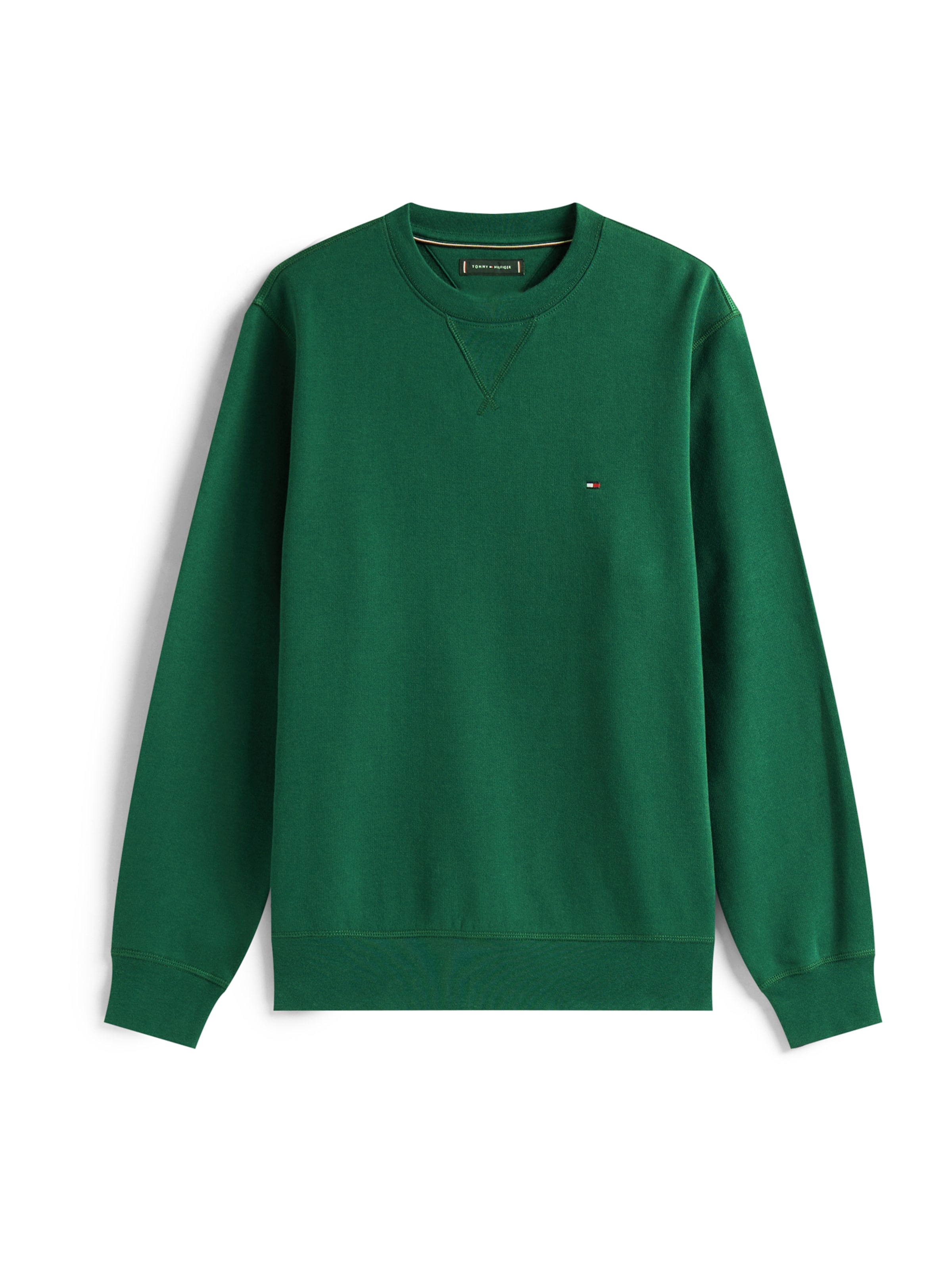 Bluză de molton 'ESS SEASONAL' de la TOMMY HILFIGER pe verde: față