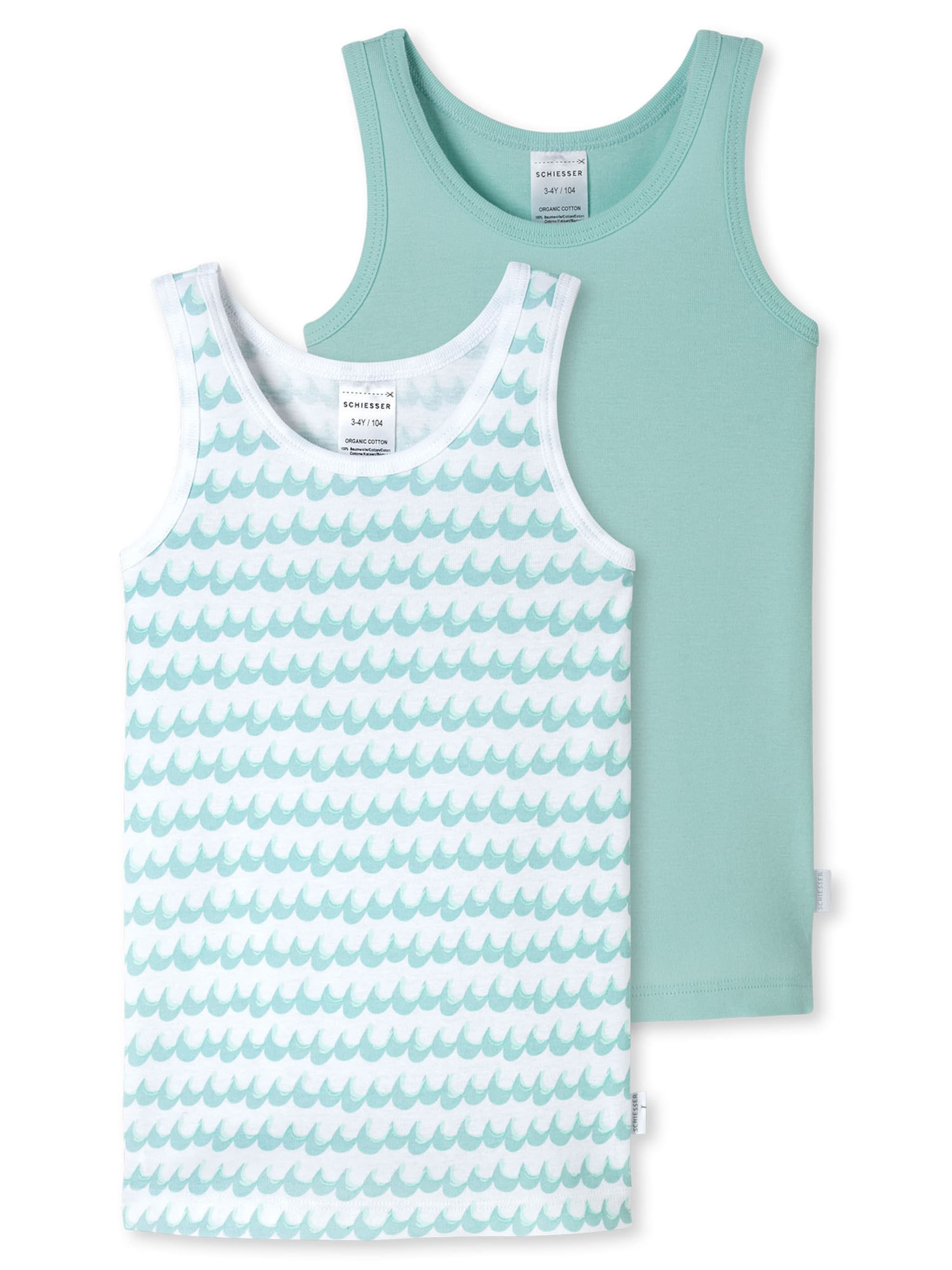 Maillot de corps 'Fine Rib' SCHIESSER en bleu : devant