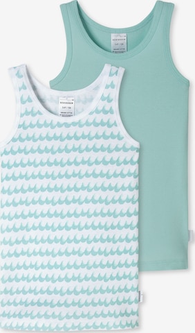 Maillot de corps 'Fine Rib' SCHIESSER en bleu : devant