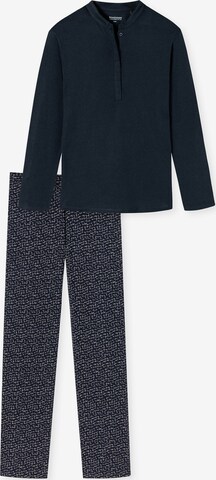 SCHIESSER Pyjama in Blauw: voorkant