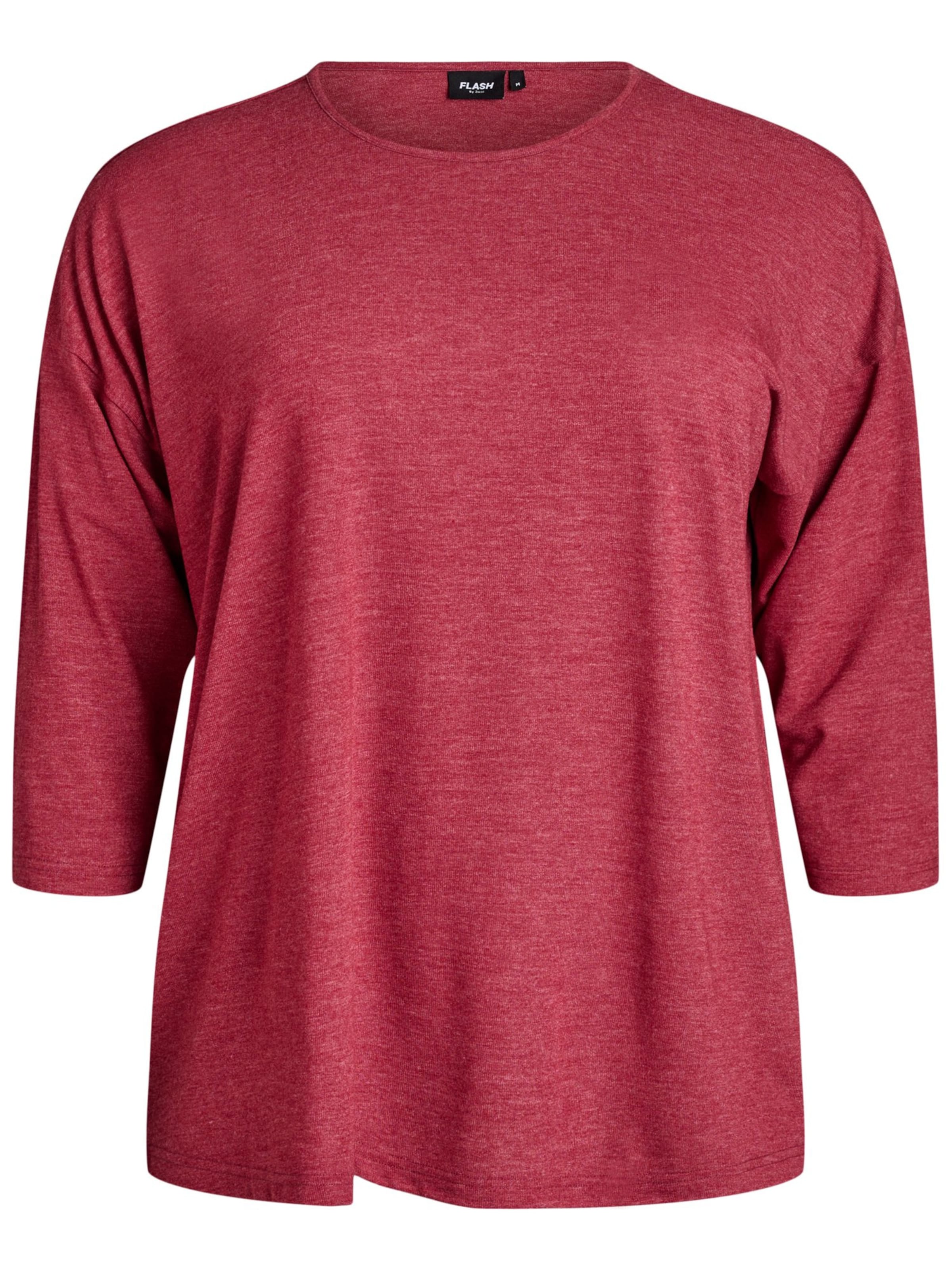 Flash by Zizzi Тениска 'Flrosey' в червено: отпред