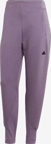 Effilé Pantalon de sport 'Z.N.E.' ADIDAS SPORTSWEAR en violet : devant