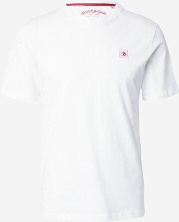 T-Shirt 'Essential' SCOTCH & SODA en blanc : devant