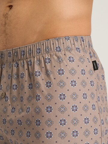 Hanro Boxershorts ' Fancy Woven ' in Beige