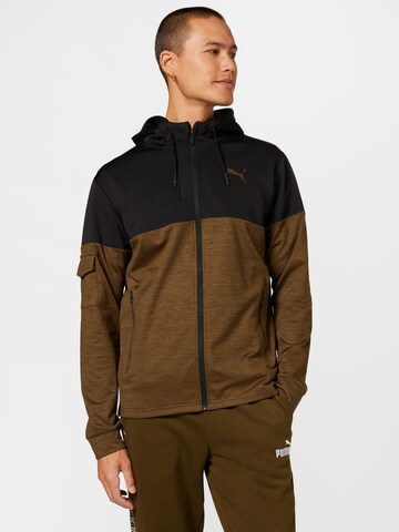 PUMA Sports jacket in Green: front