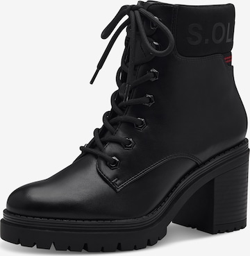 s.OliverGležnjače na vezanje - crna boja: prednji dio