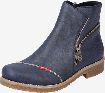 Rieker Booties in Blue: front