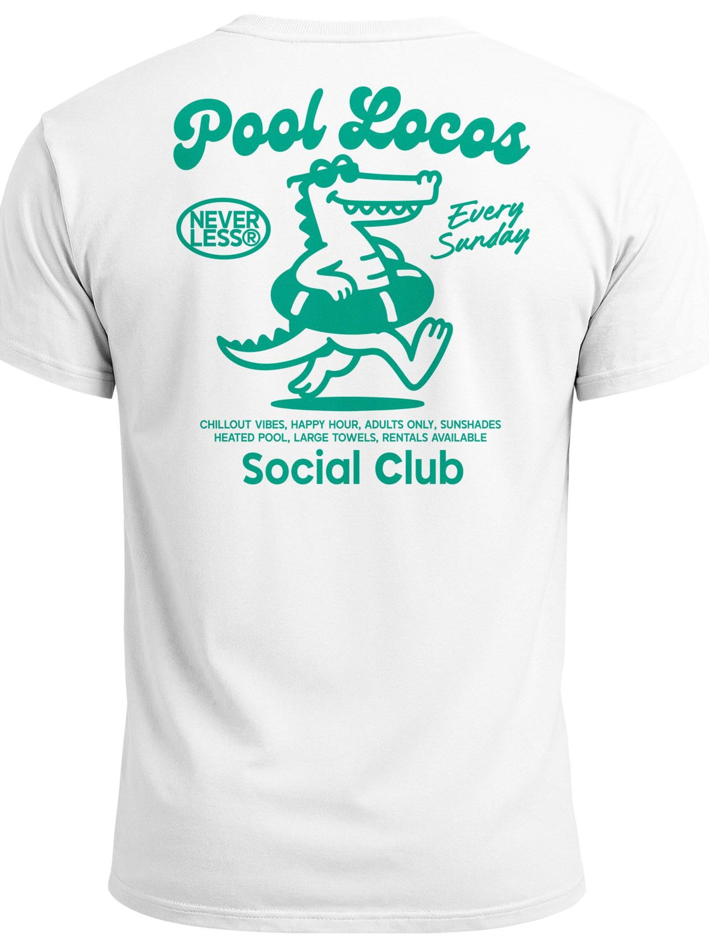 Neverless Shirt 'Pool Locos' in Green