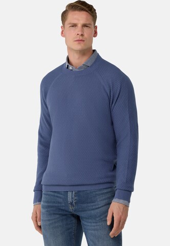 Pull-over Boggi Milano en bleu : devant