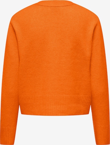 ONLY Knit Cardigan 'HAZEL' in Orange