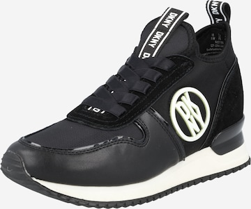Sneaker alta 'SABATINI' di DKNY in nero: frontale