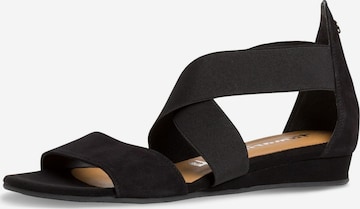 TAMARIS Strap Sandals in Black: front