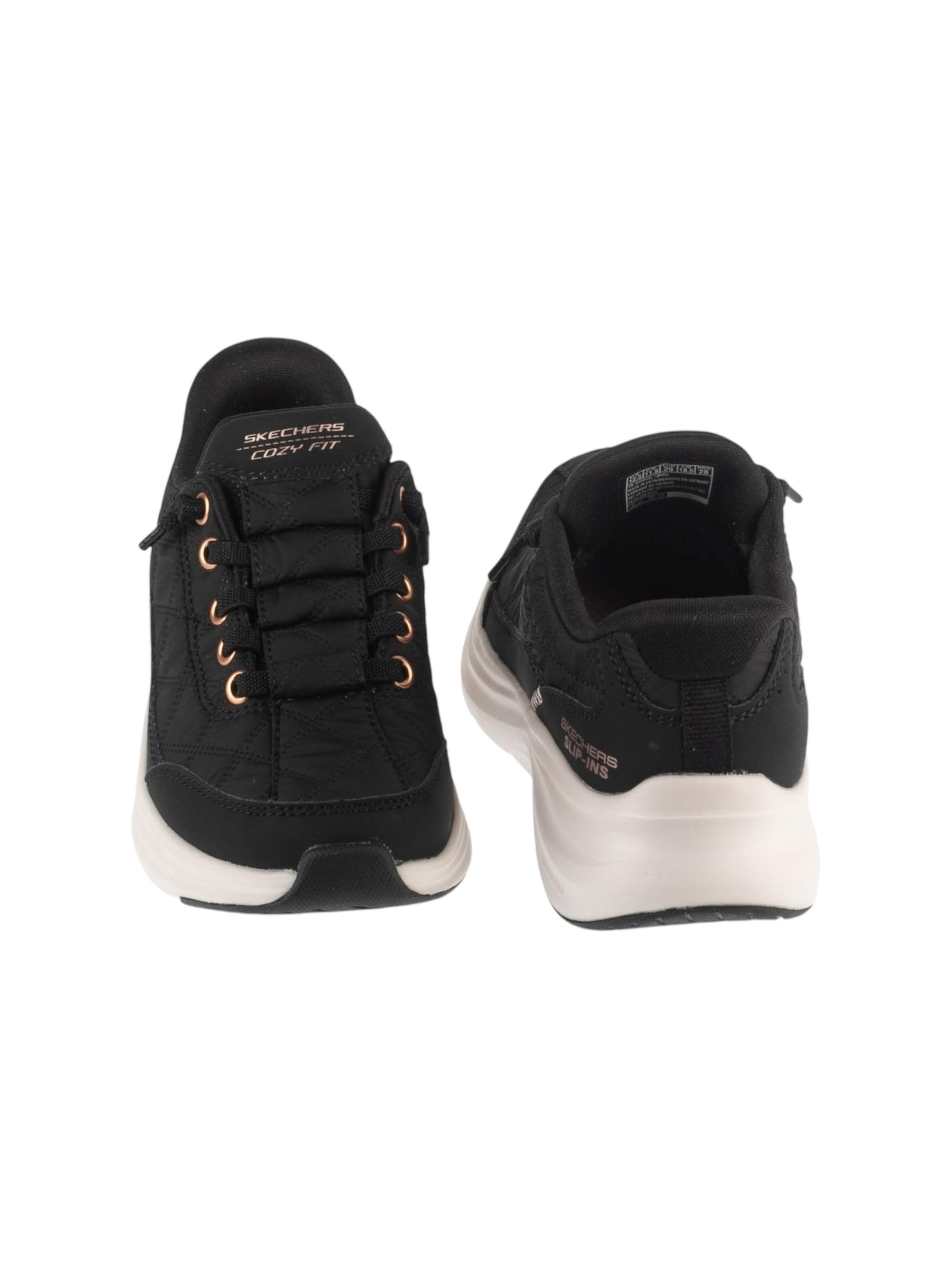 SKECHERS Sneakers 'Skechers Slip-ins Contour Foam - Cozy Fit' in Zwart
