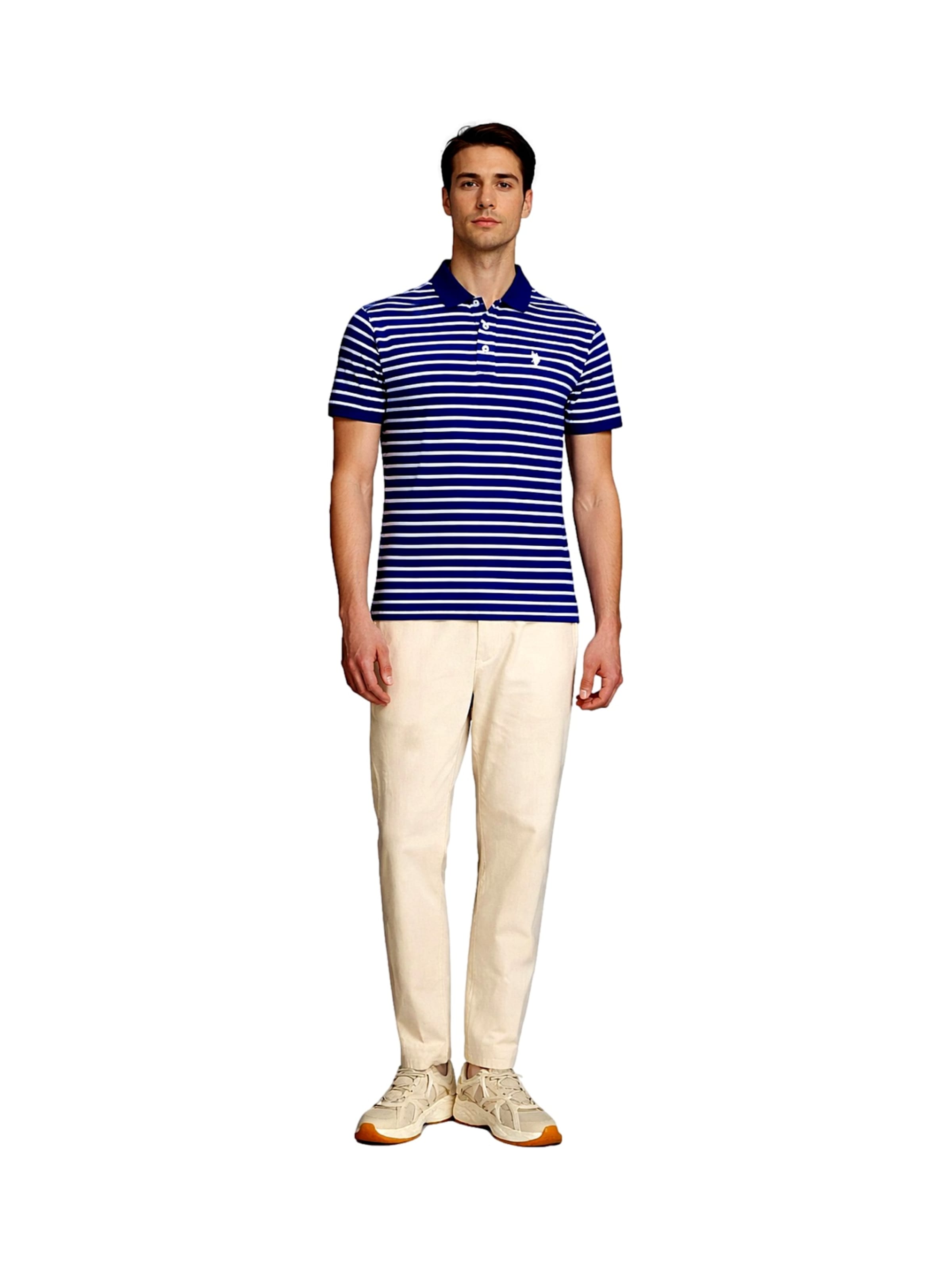 Maglietta 'Stripes' di U.S. POLO ASSN. in blu