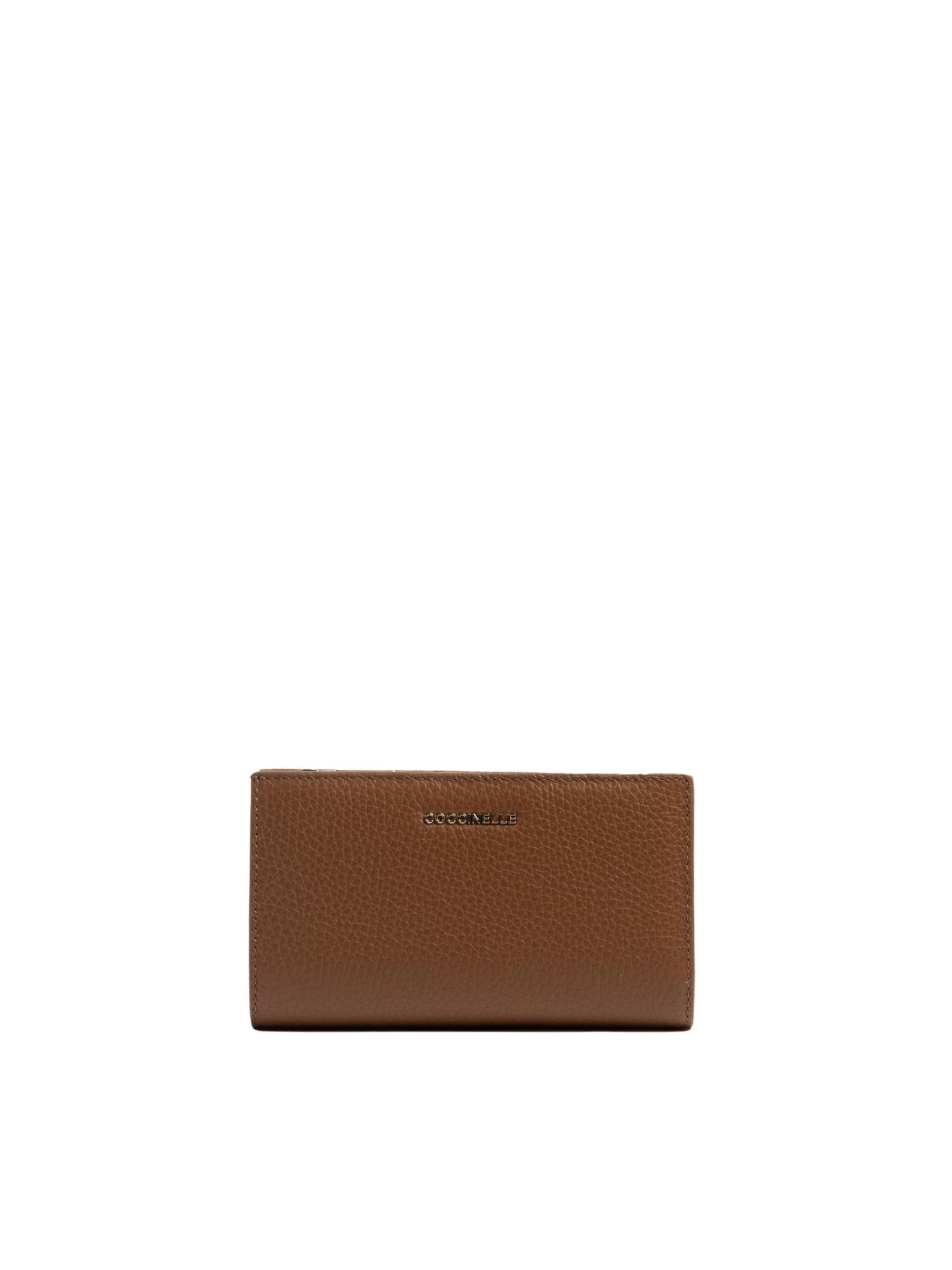 Coccinelle Wallet 'COCCINELLA METALLIC 10' in Brown: front