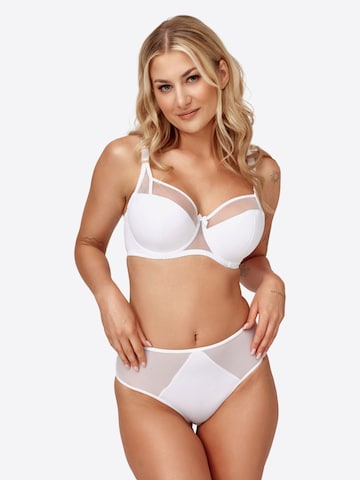 Azal T-shirt Bra 'Nikola' in White: front
