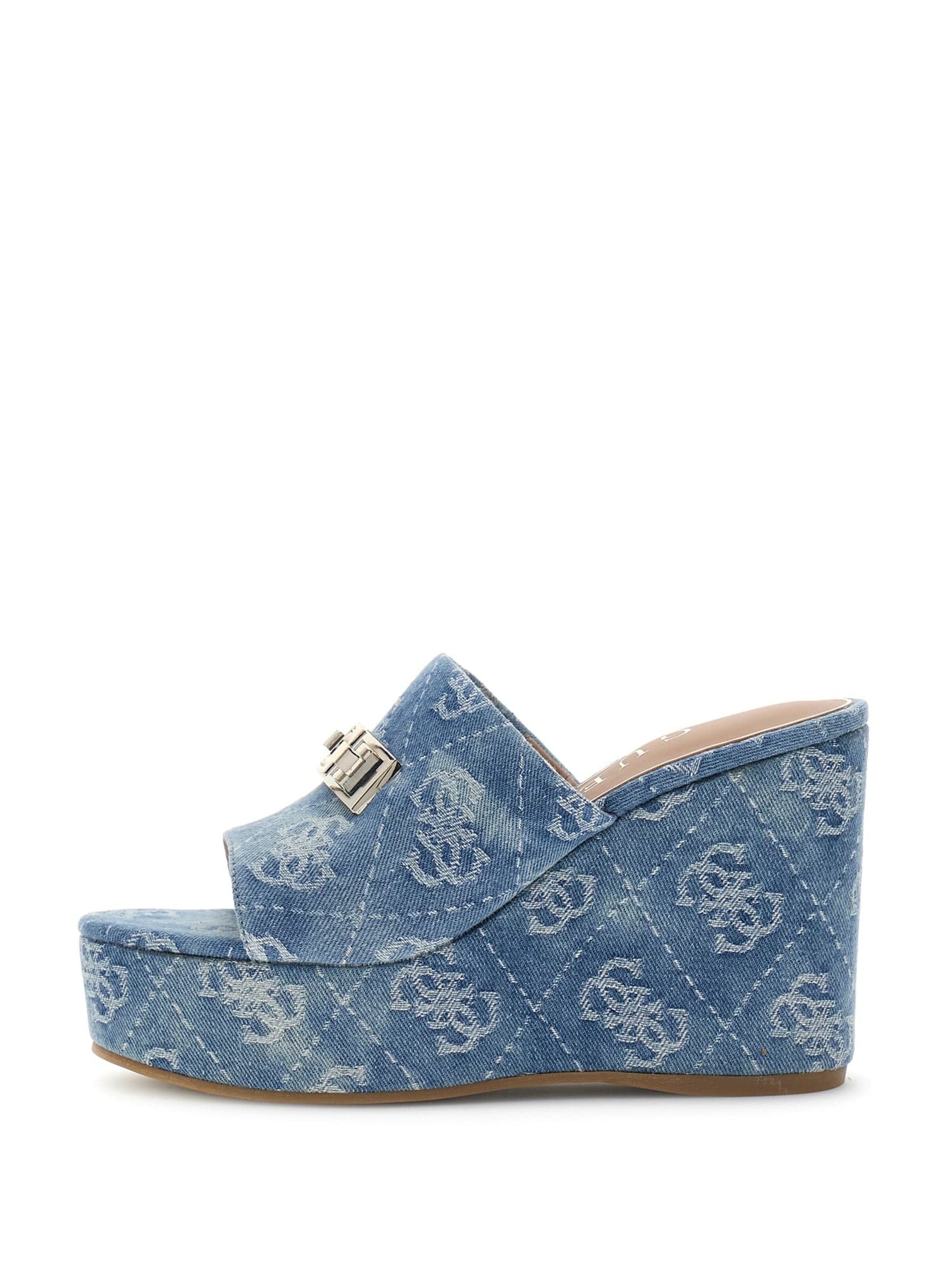 GUESS Sandals 'Evenza' in Blue: front