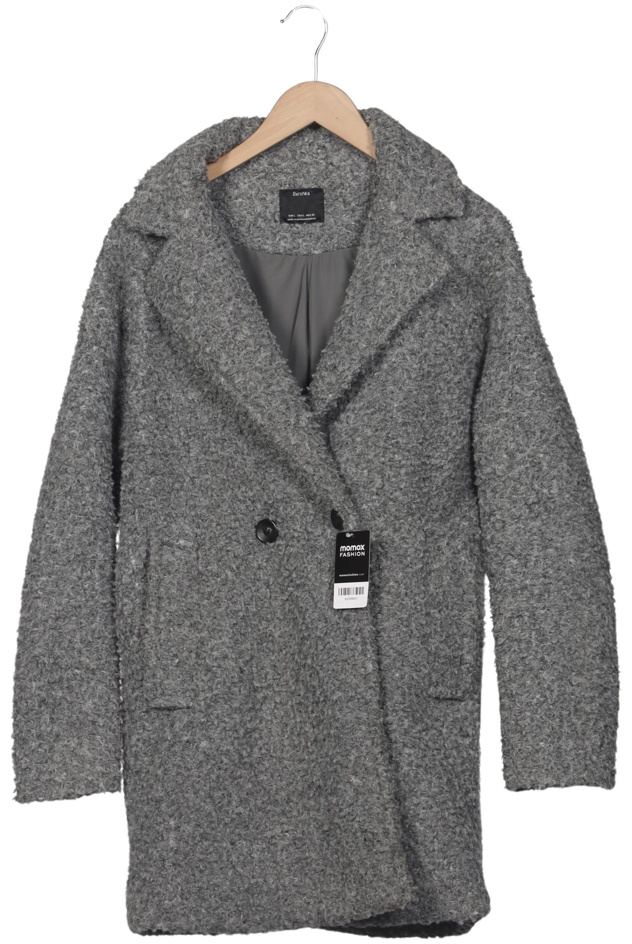 Bershka Jacket & Coat in L in Grey: front